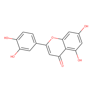2D Structure of ZINC000018185774 (luteolin)